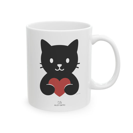Cat Heart Mug
