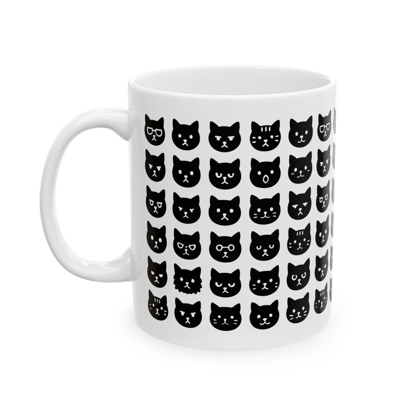 Cat Face Expressions Mug