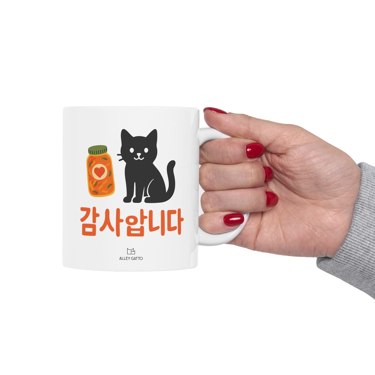 Gamsahamnida Cat Mug