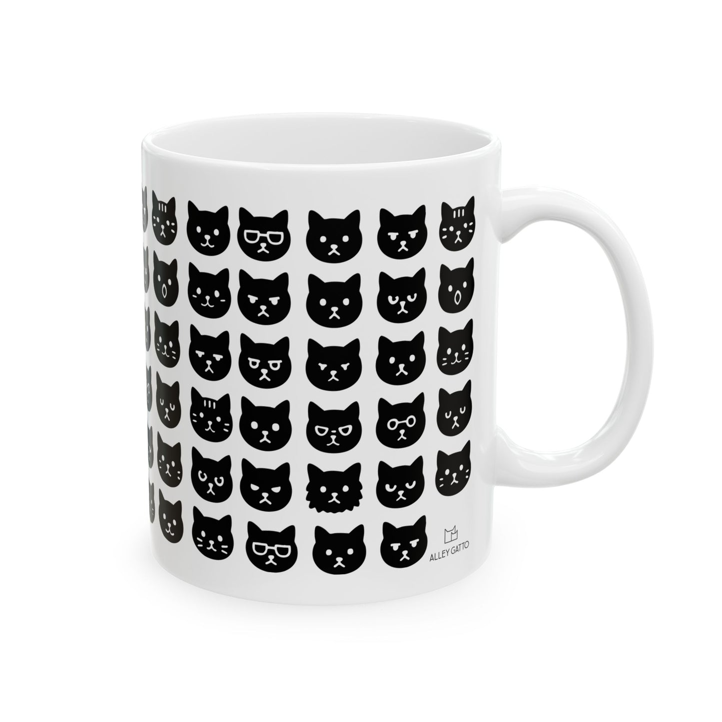 Cat Face Expressions Mug