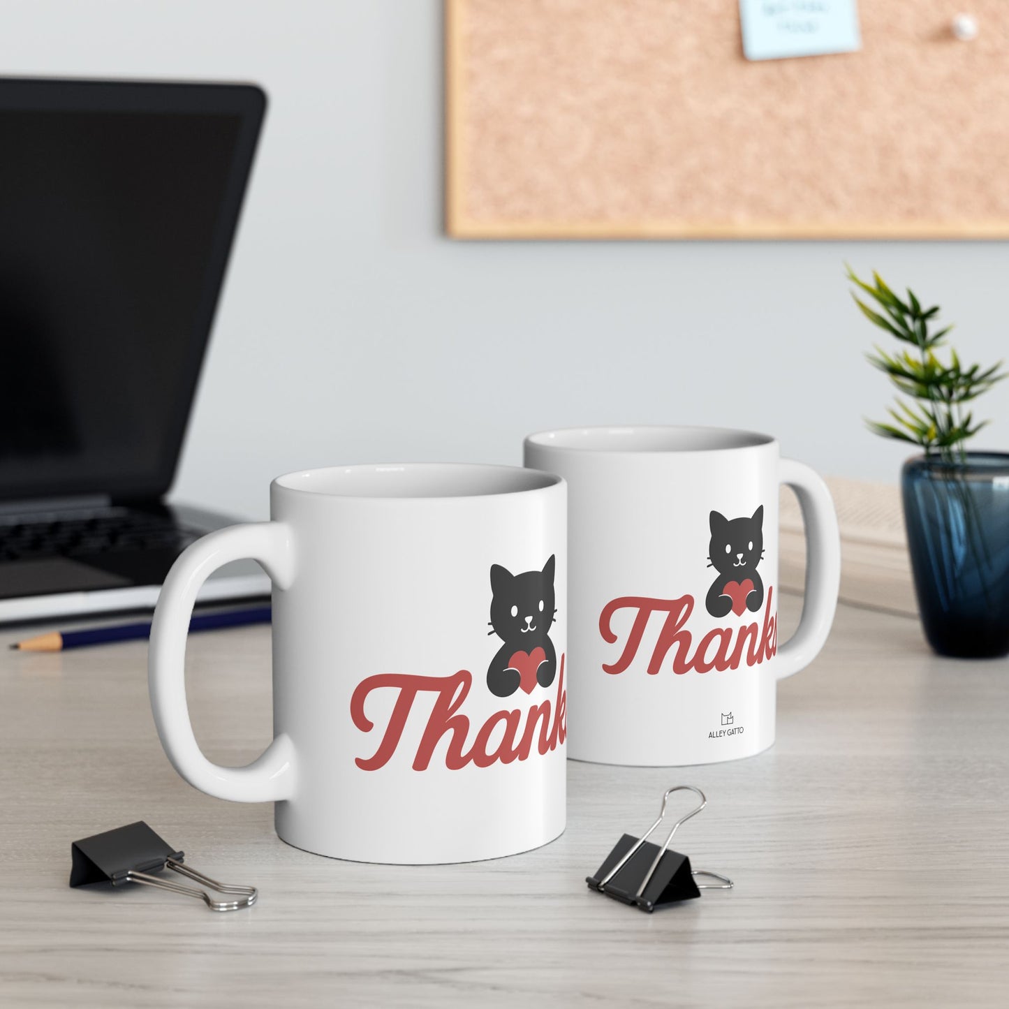 Thanks Cat Mug