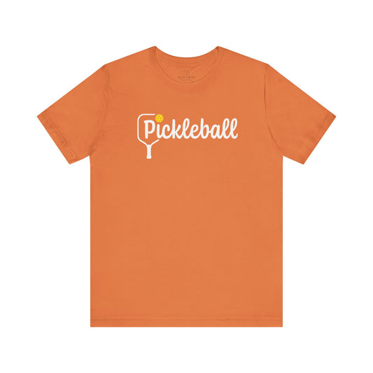 Pickleball Paddle Script Logo T-Shirt