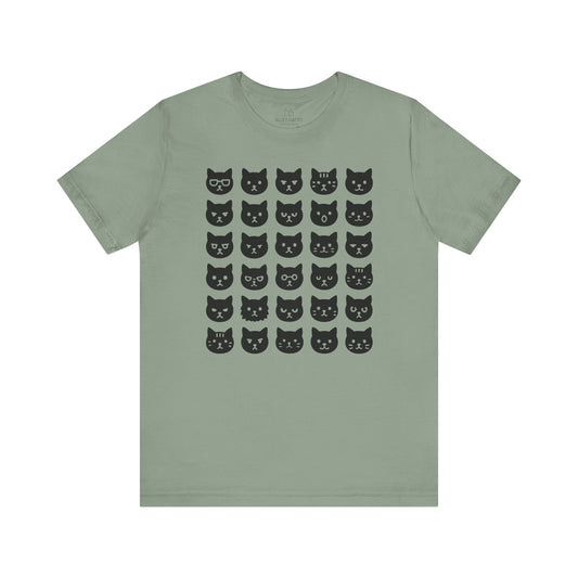 Cat Face Expressions T-Shirt