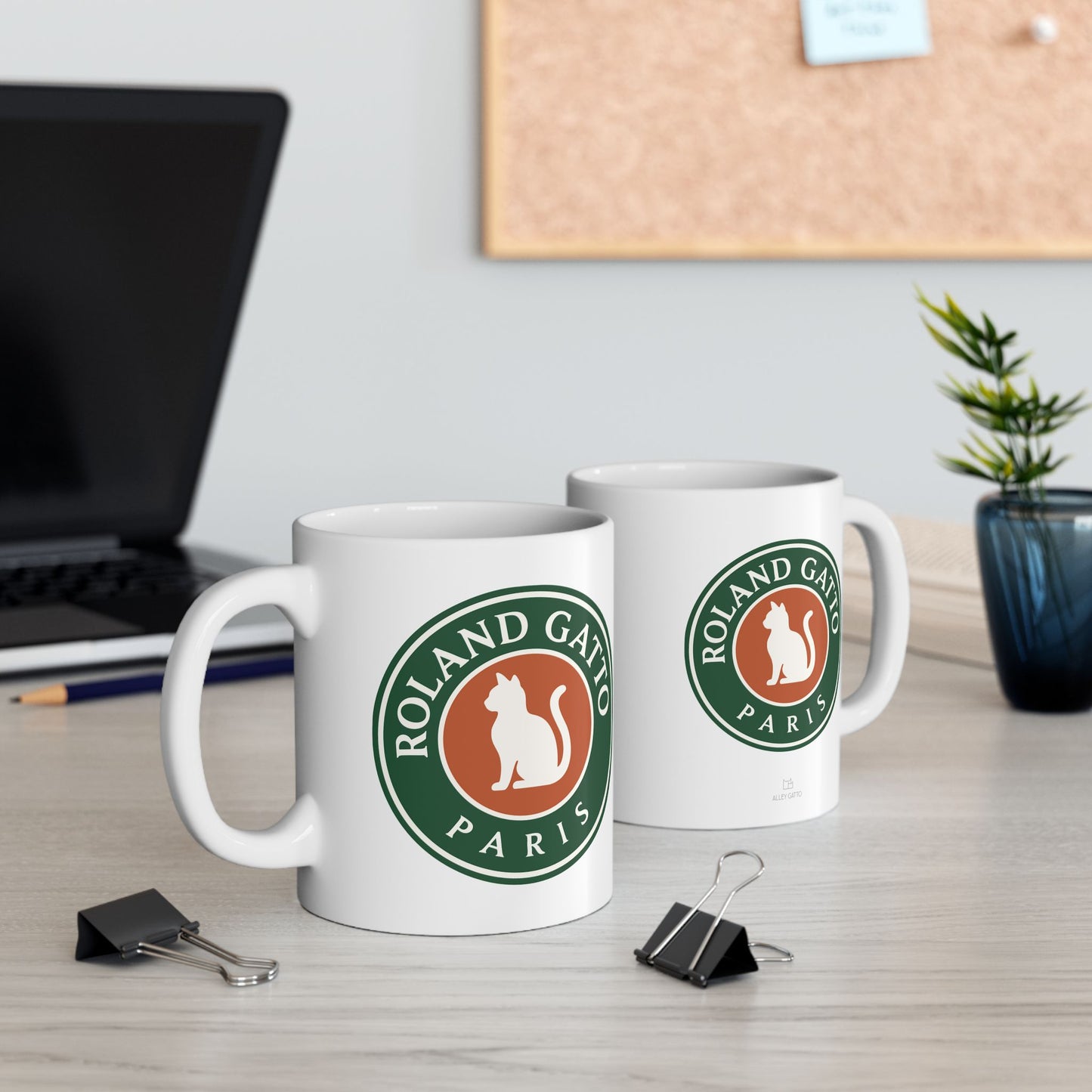 Roland Gatto Paris Cat Tennis Mug