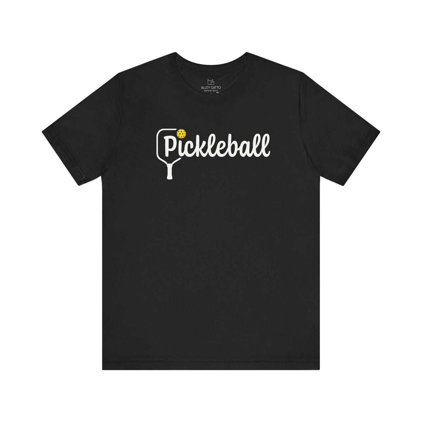 Pickleball Paddle Script Logo T-Shirt