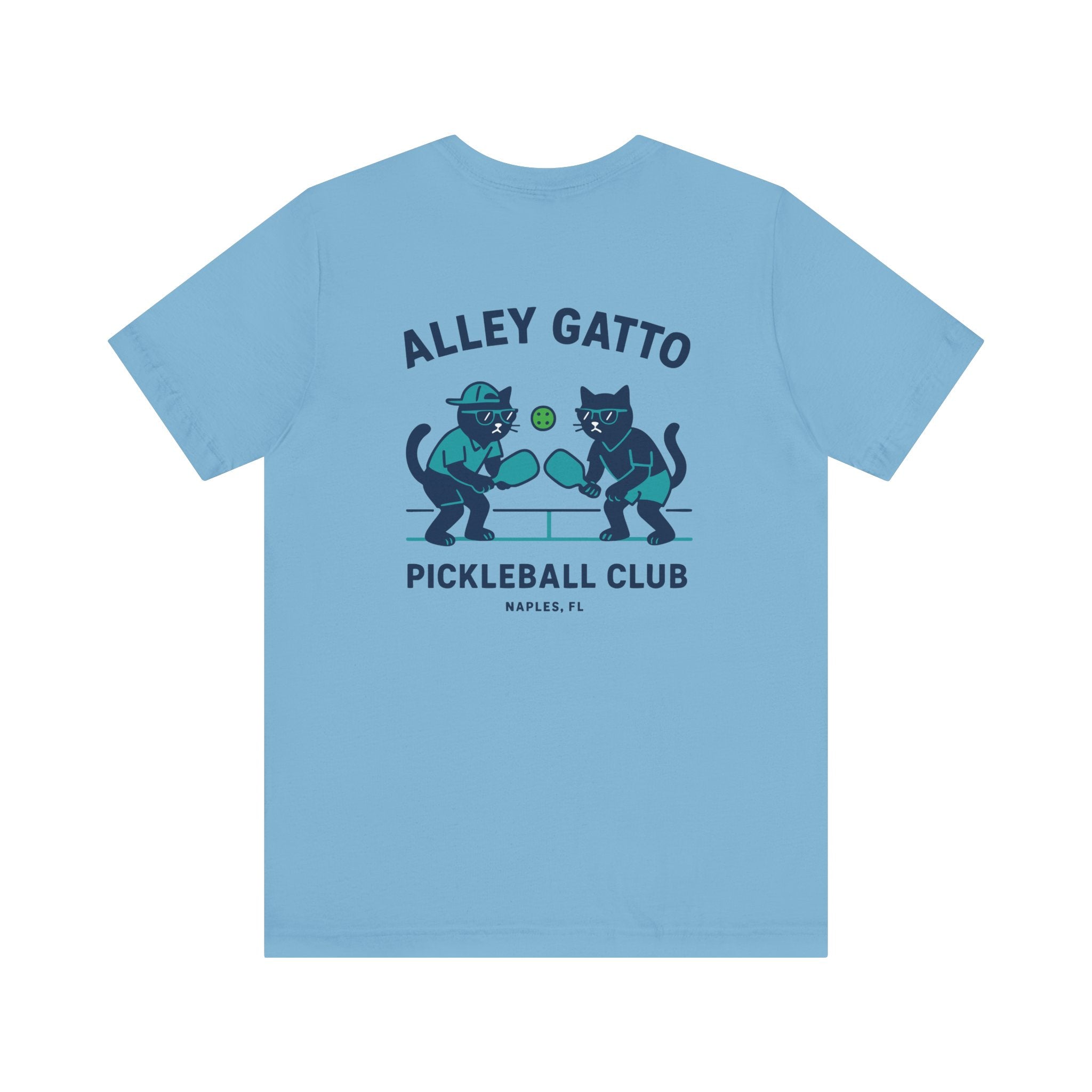 Pickleball Cat T-Shirt Naples FL – Alley Gatto Club Graphic Tee
