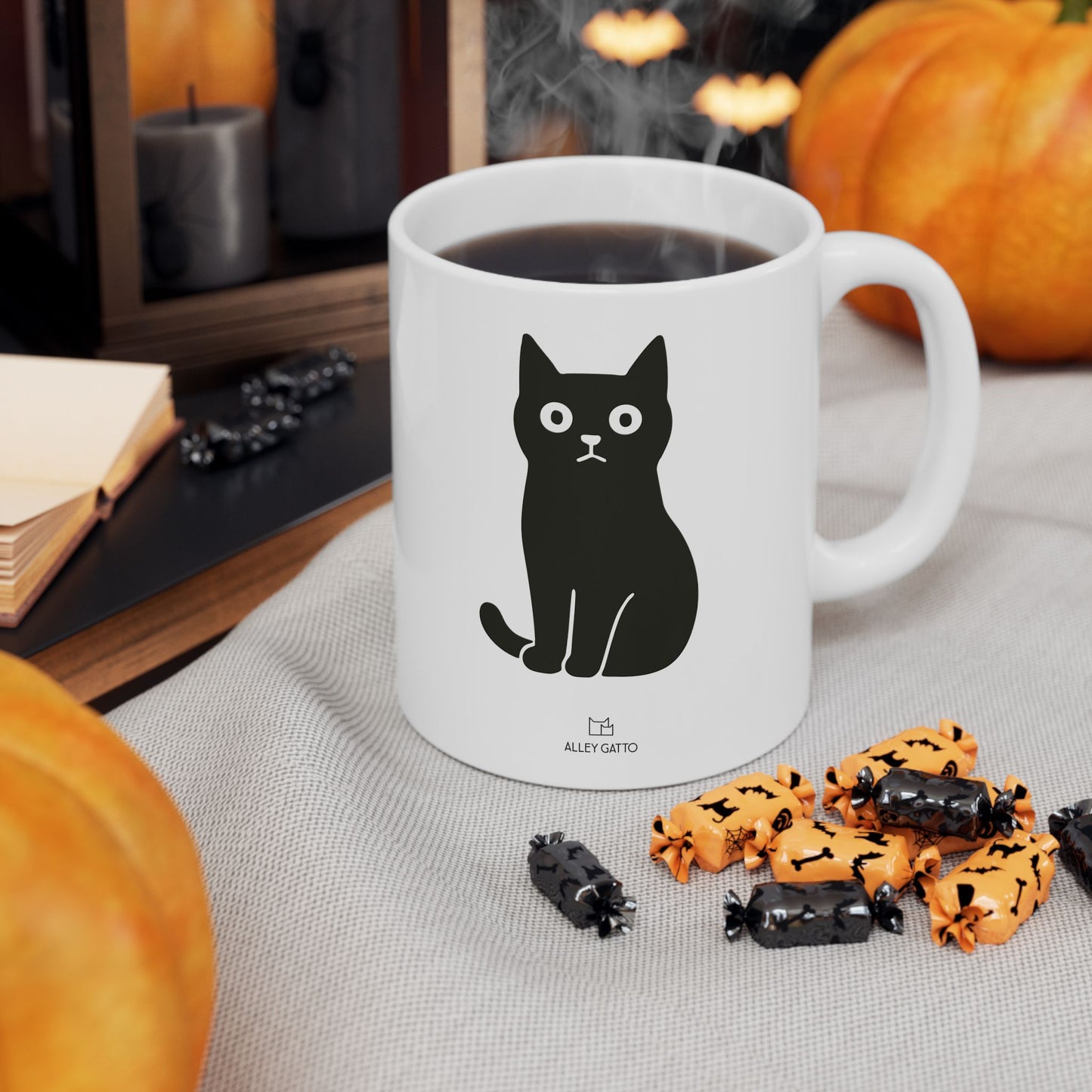 Alley Gatto Black Cat Mug