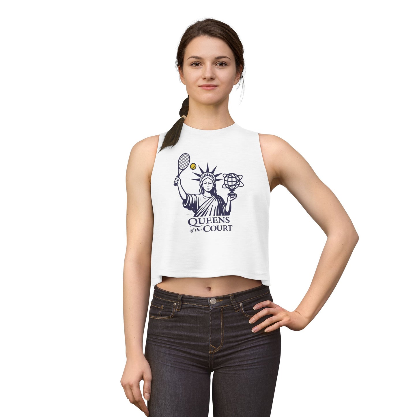 Queens of the Court Cropped Tank Top