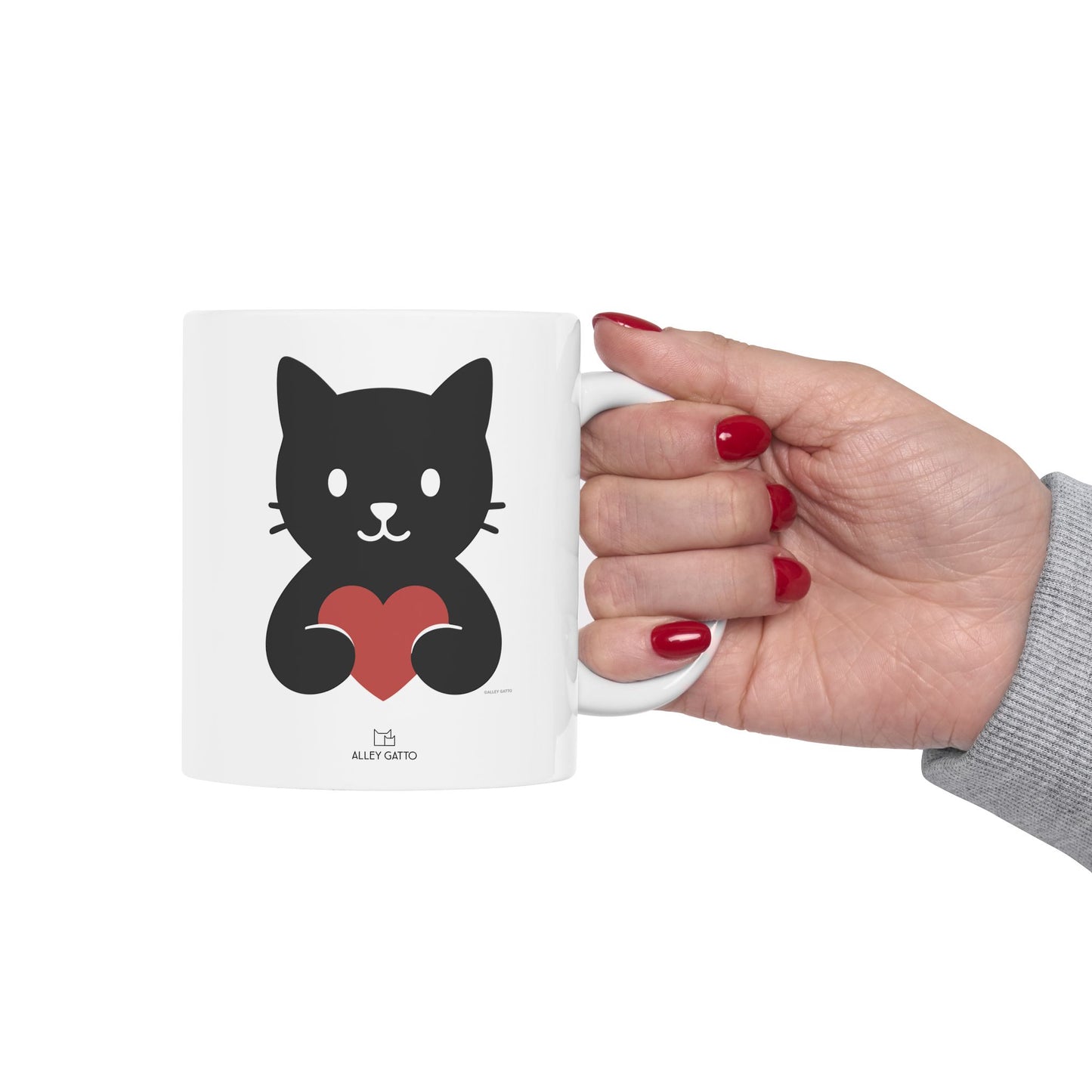 Cat Heart Mug