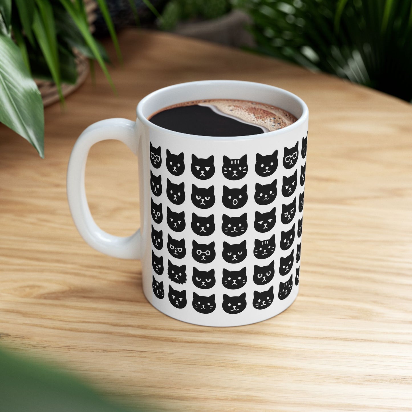 Cat Face Expressions Mug
