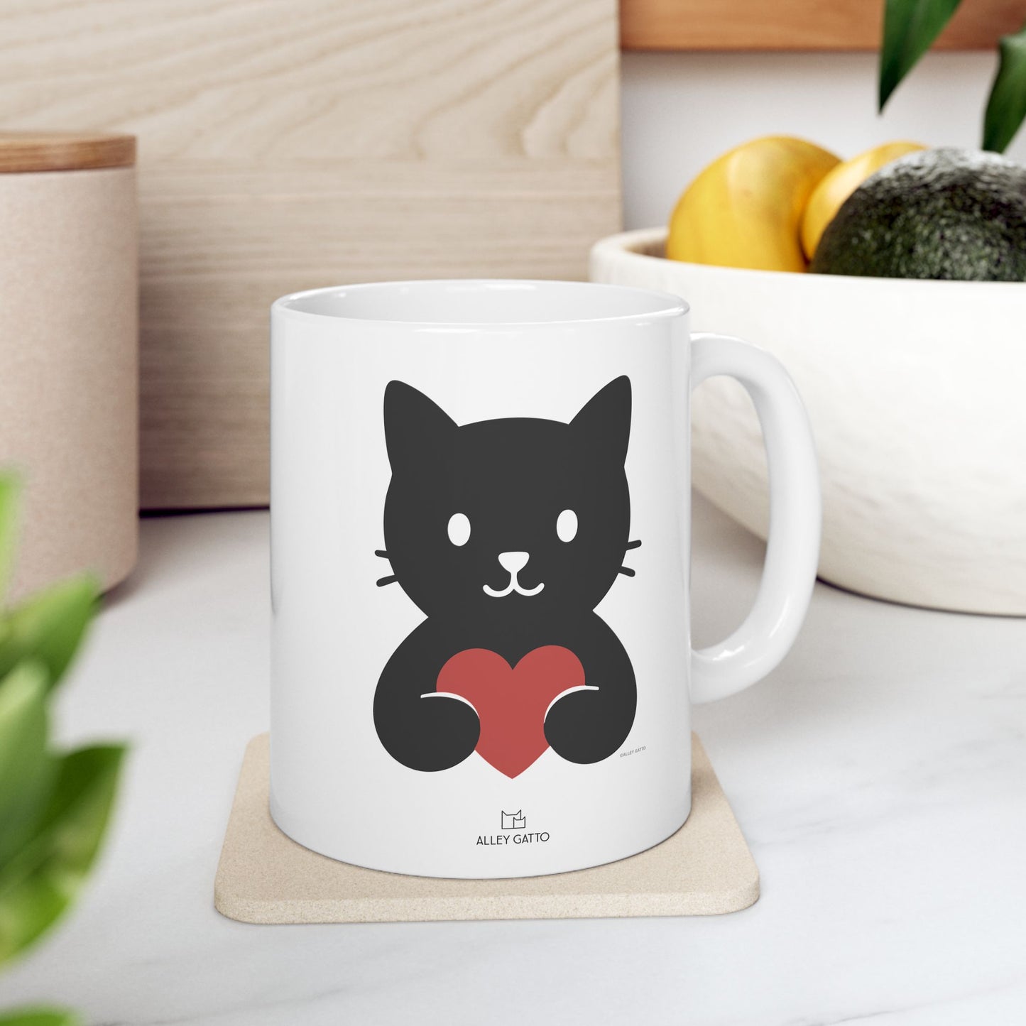 Cat Heart Mug