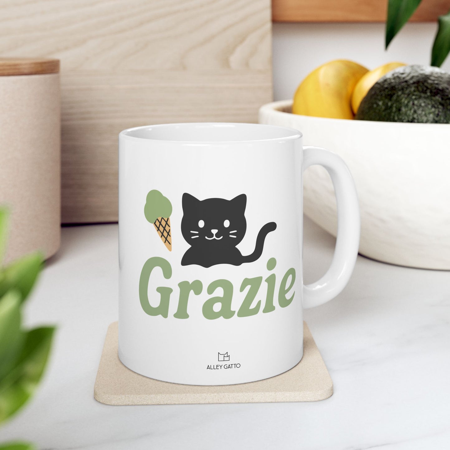 Grazie Cat Mug