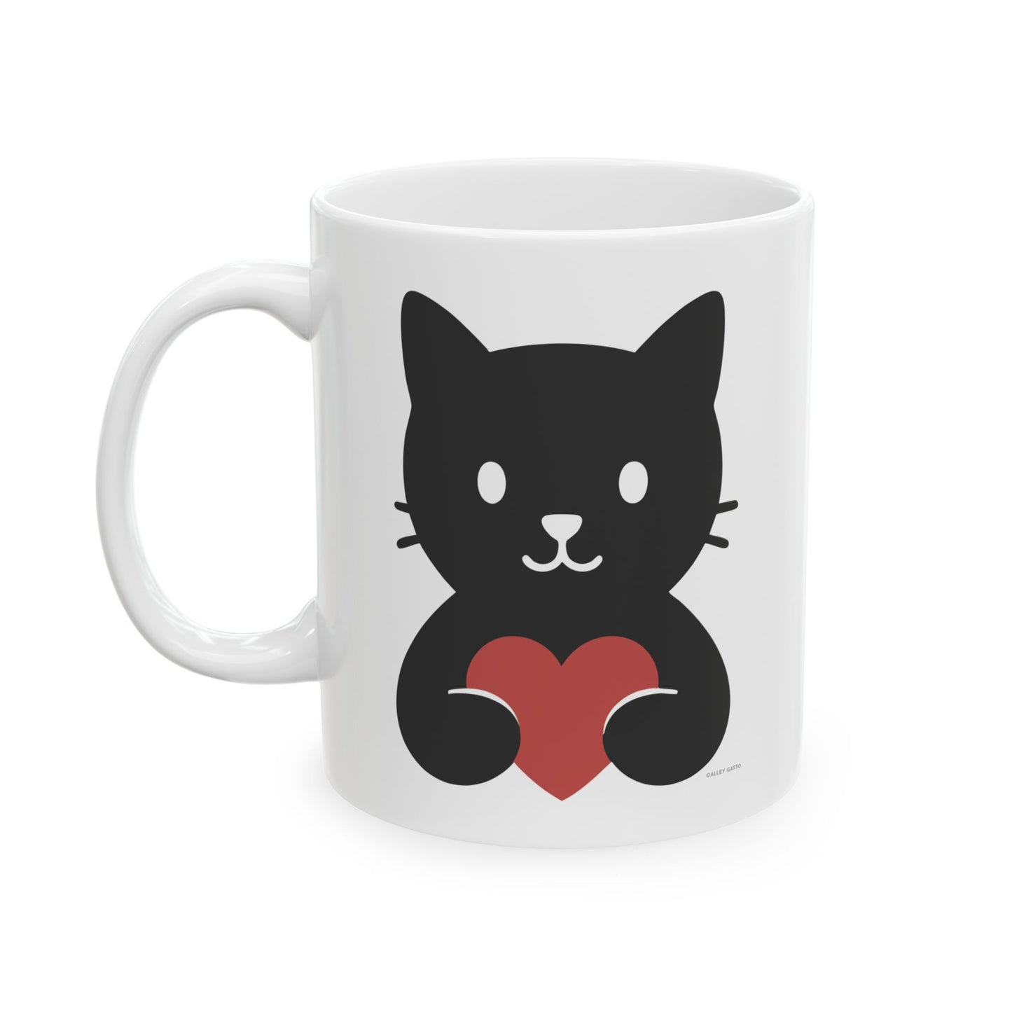 Cat Heart Mug