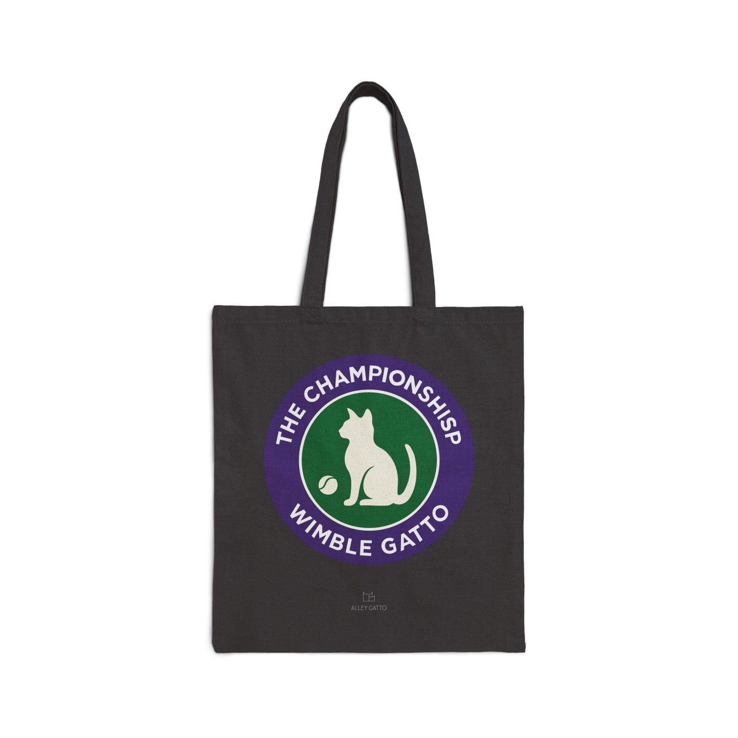 Tennis Fun Cat Tennis Lover Gift For Tennis Pro Canvas Tote Tennis Theme Design Cat Lover Collection Large Shoulder Bag Cotton Carry All Beautiful Parody Artwork Tennis Player Essential Match Day Companion Gift For Tennis Friends