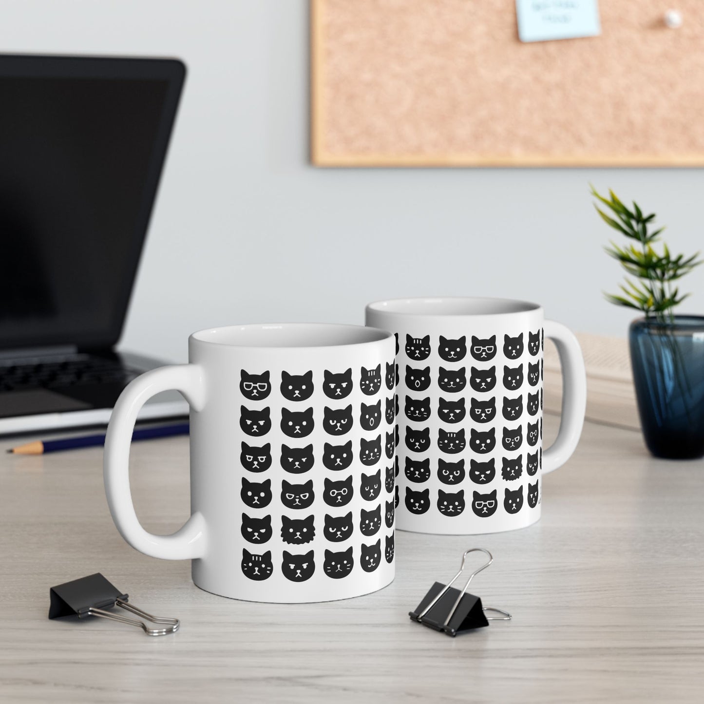 Cat Face Expressions Mug