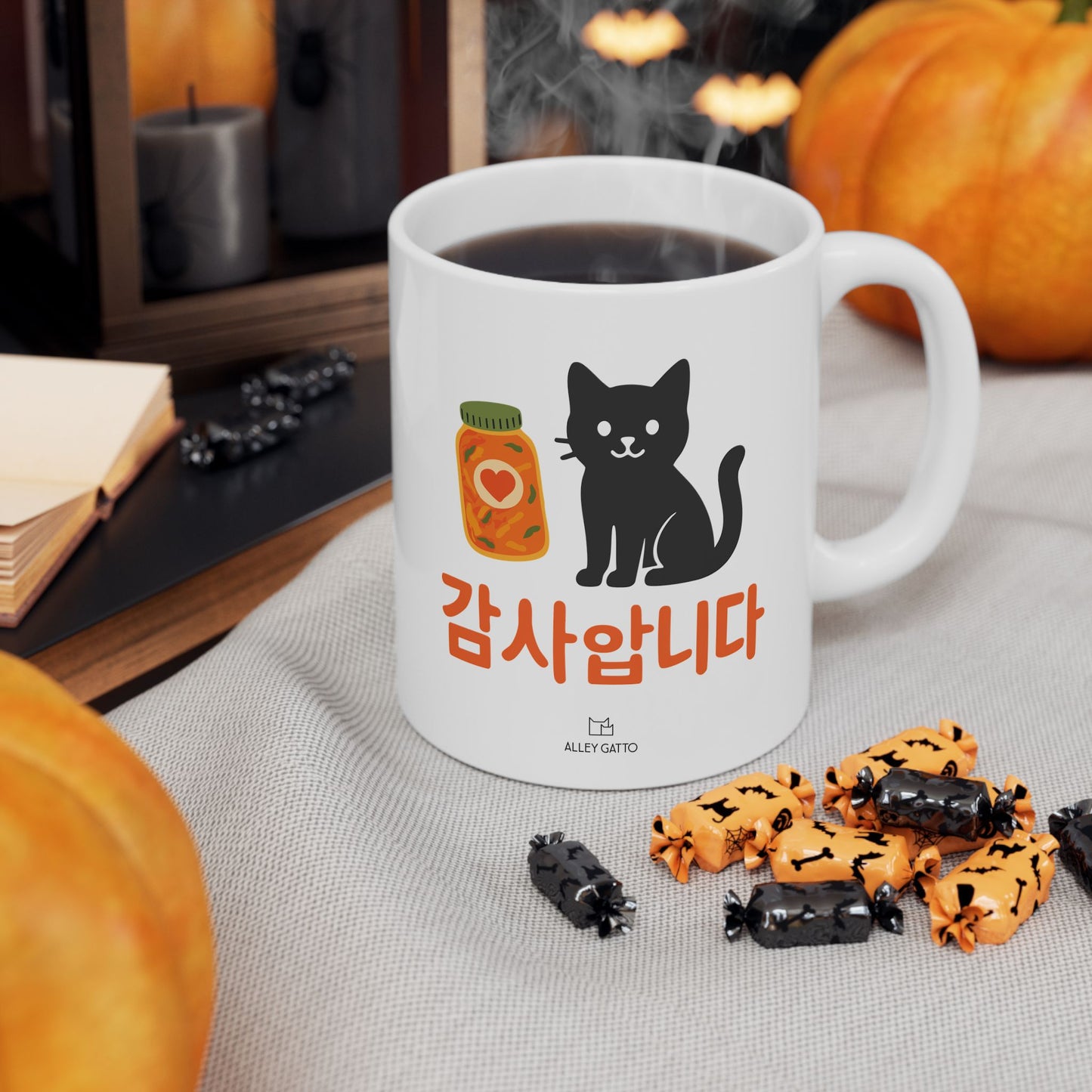 Gamsahamnida Cat Mug