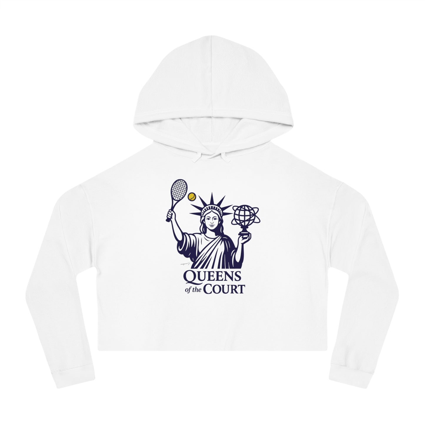 Queens of the Court Cropped Hoodie