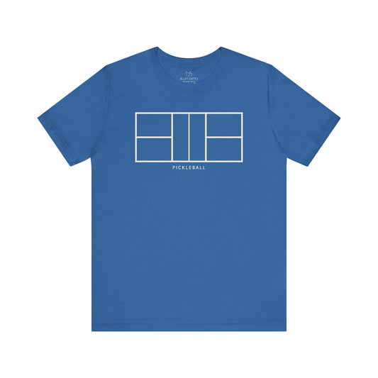 Minimal Pickleball Court T-Shirt