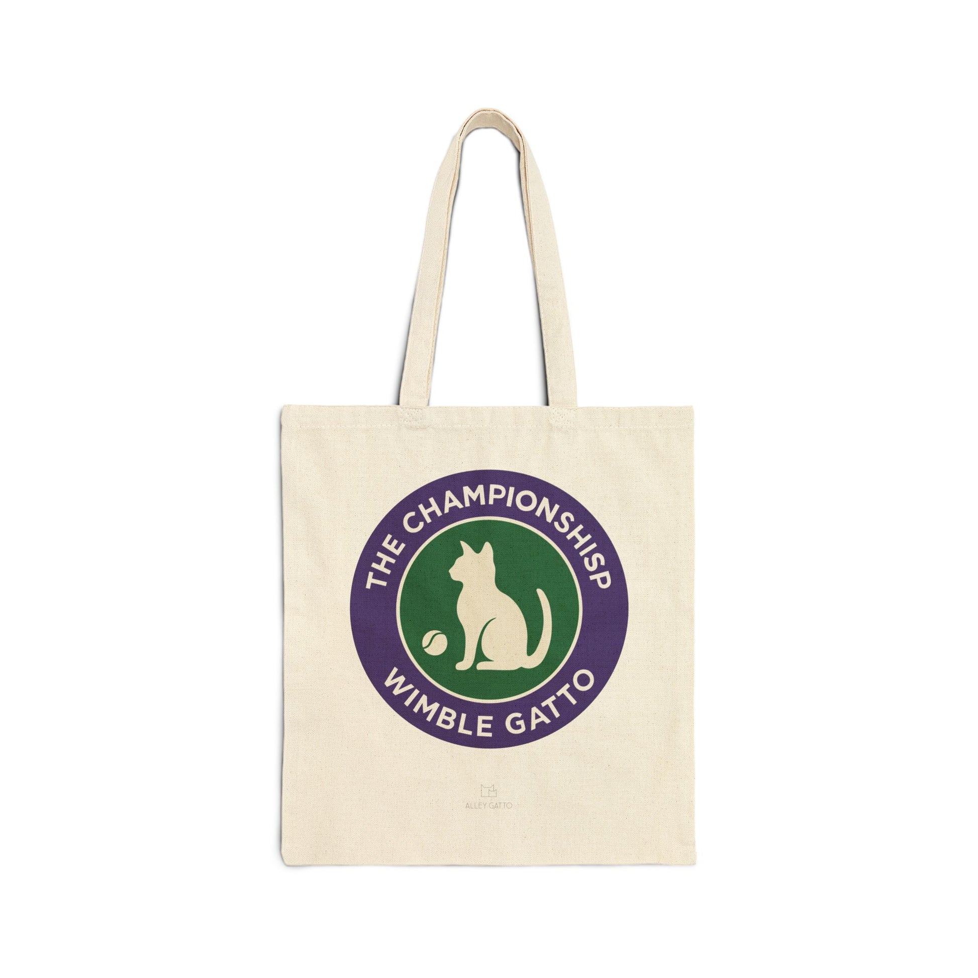 Tennis Fun Cat Tennis Lover Gift For Tennis Pro Tennis Theme Canvas Tote Bag Sport Design Shoulder Carry All Collection Cotton Construction Fashion Accessory Gift For Tennis Friends Large Capacity Storage Practical Court Companion Stylish