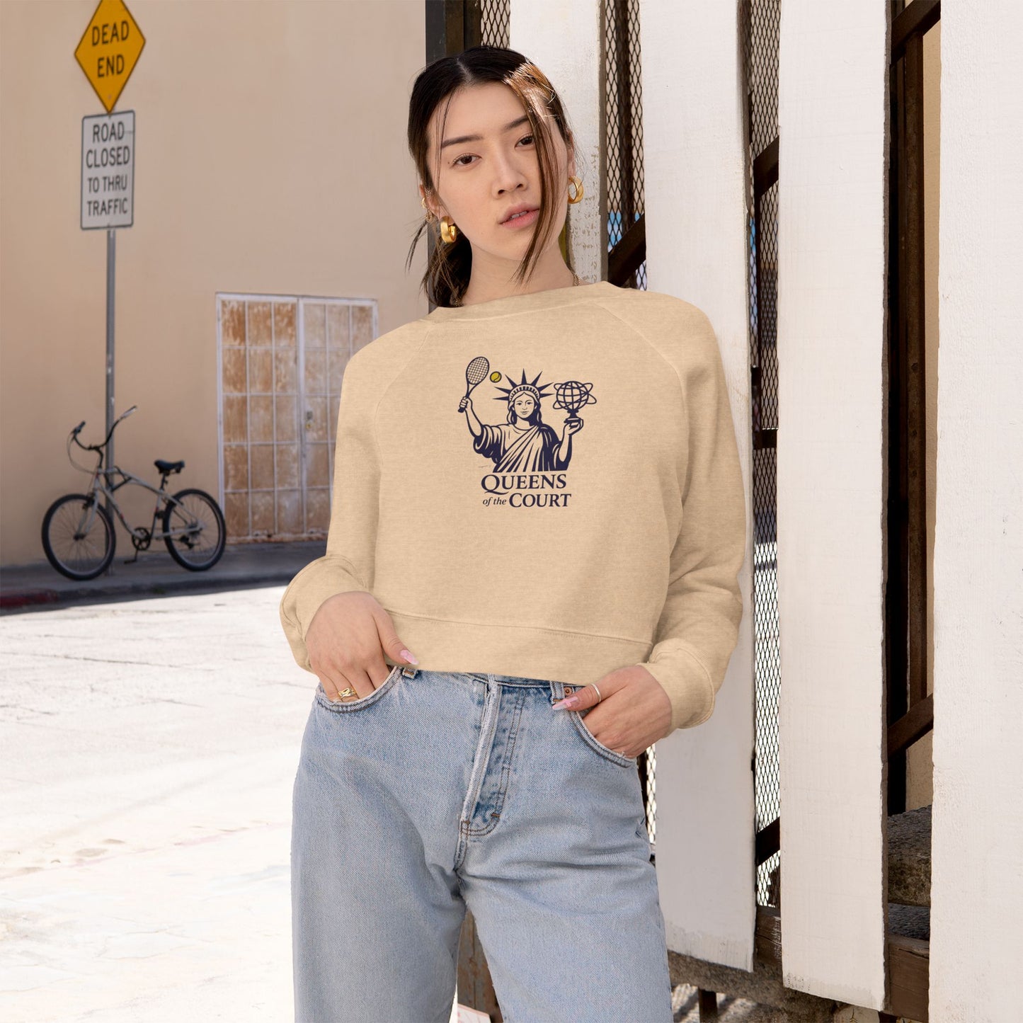 Queens of the Court Cropped Fleece