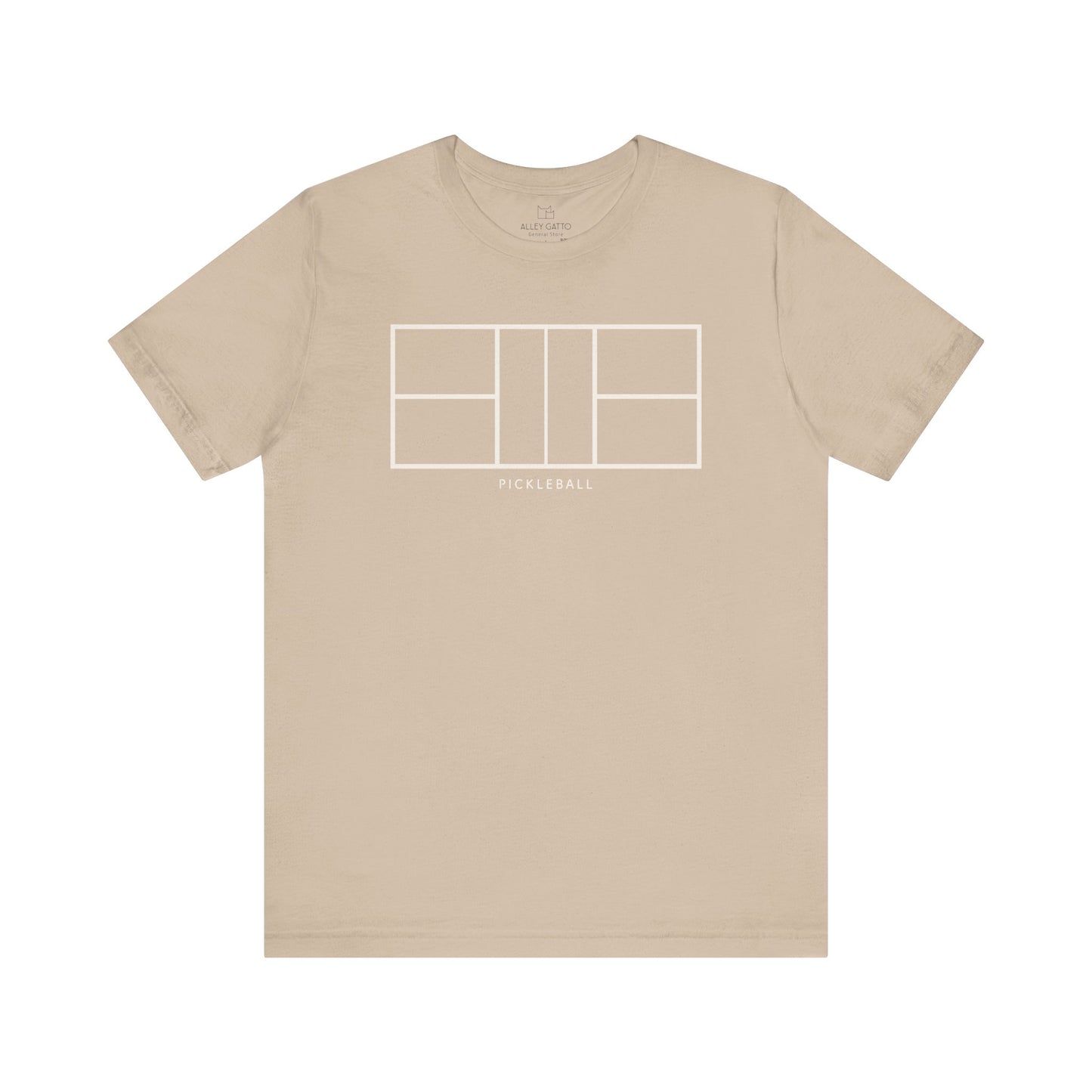 Minimal Pickleball Court T-Shirt