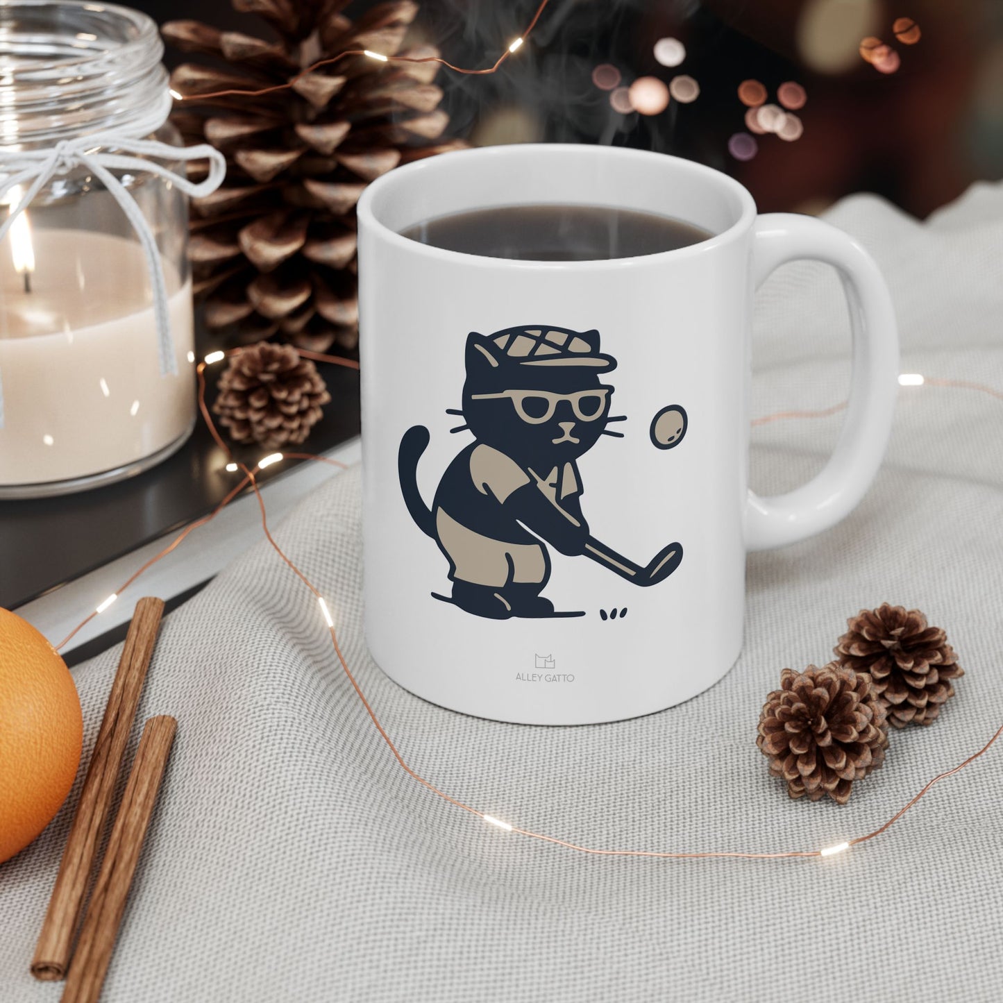 Golf Cat Mug