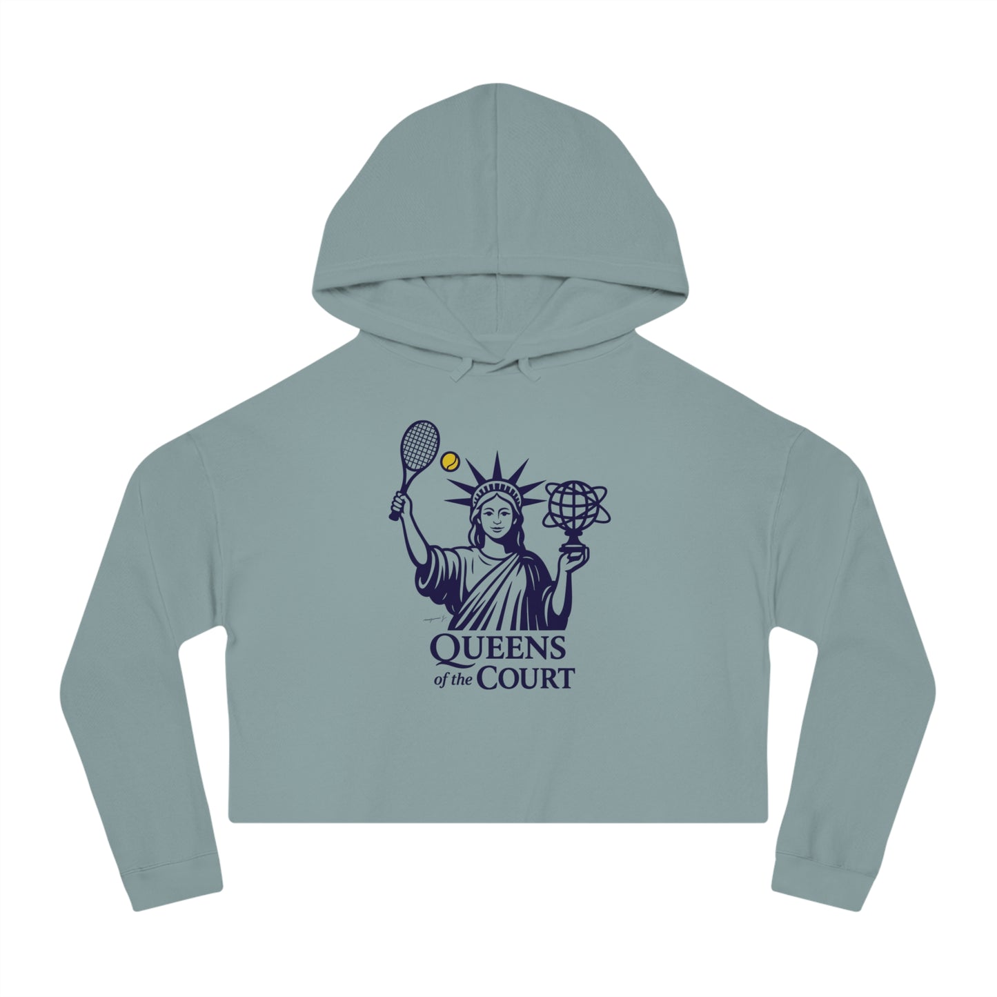 Queens of the Court Cropped Hoodie