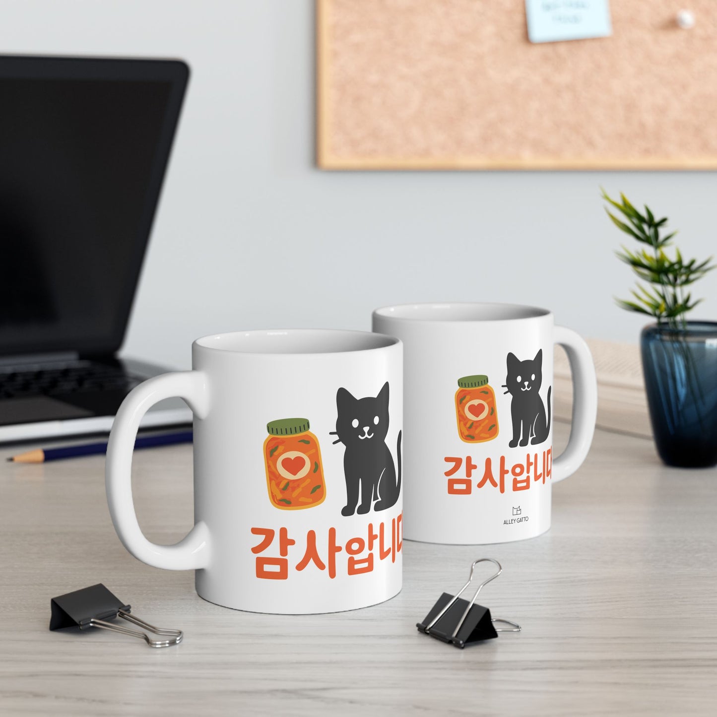Gamsahamnida Cat Mug