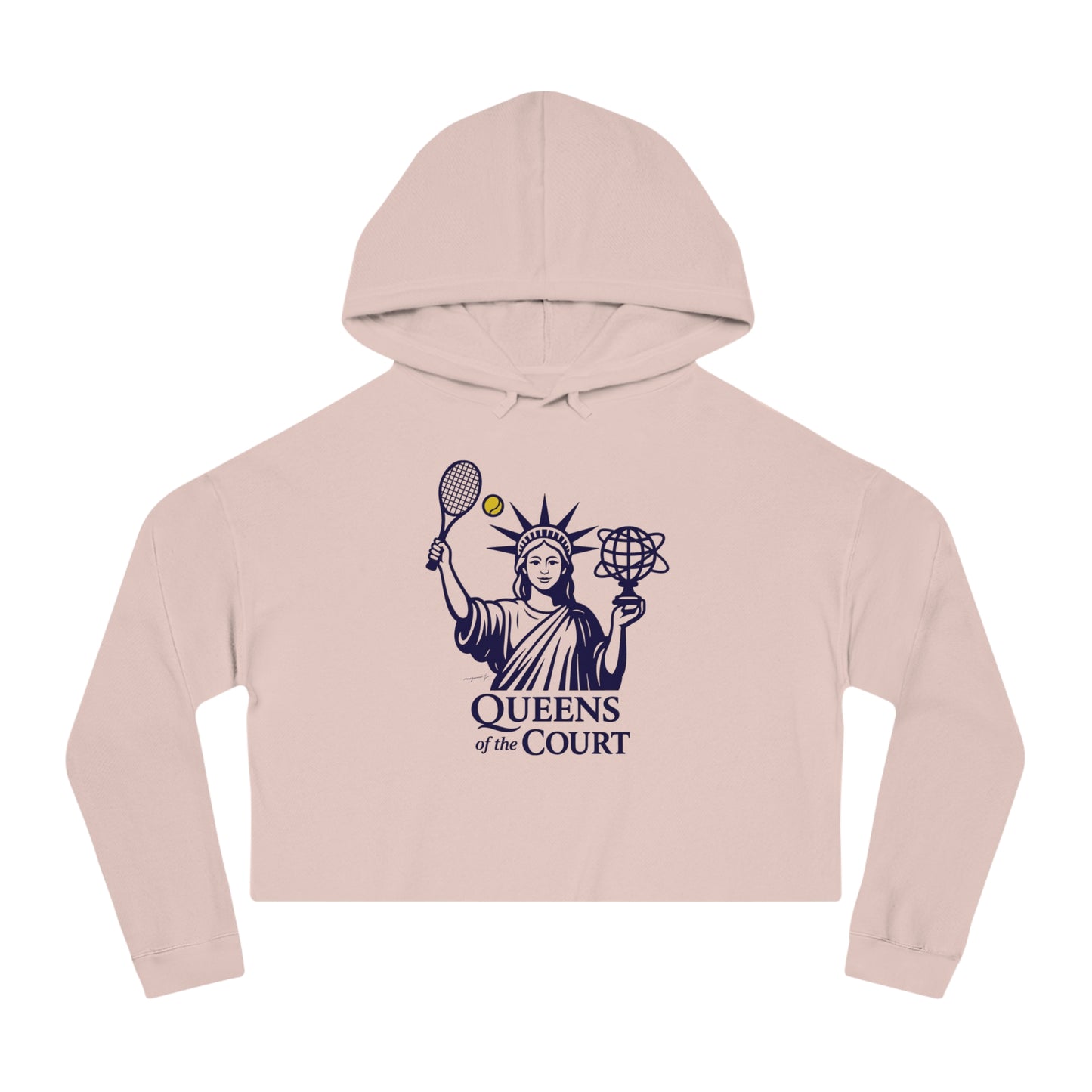 Queens of the Court Cropped Hoodie