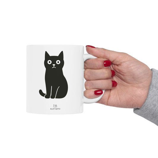 Alley Gatto Black Cat Mug