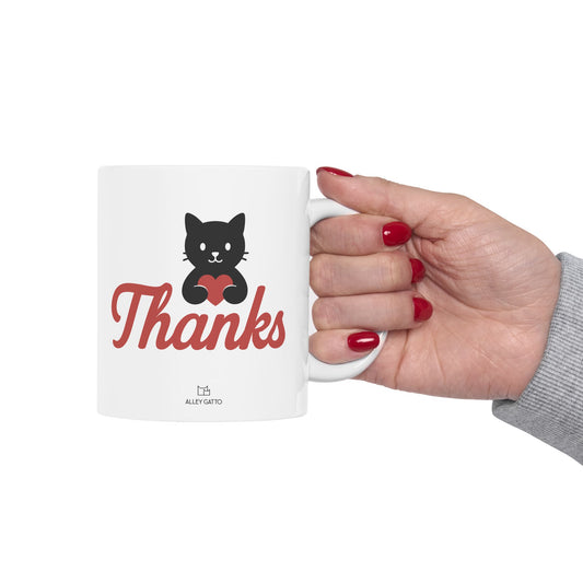 Thanks Cat Mug