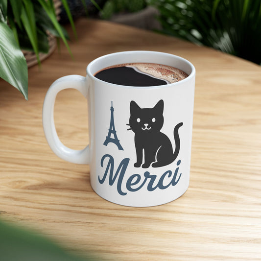 Merci Cat Mug