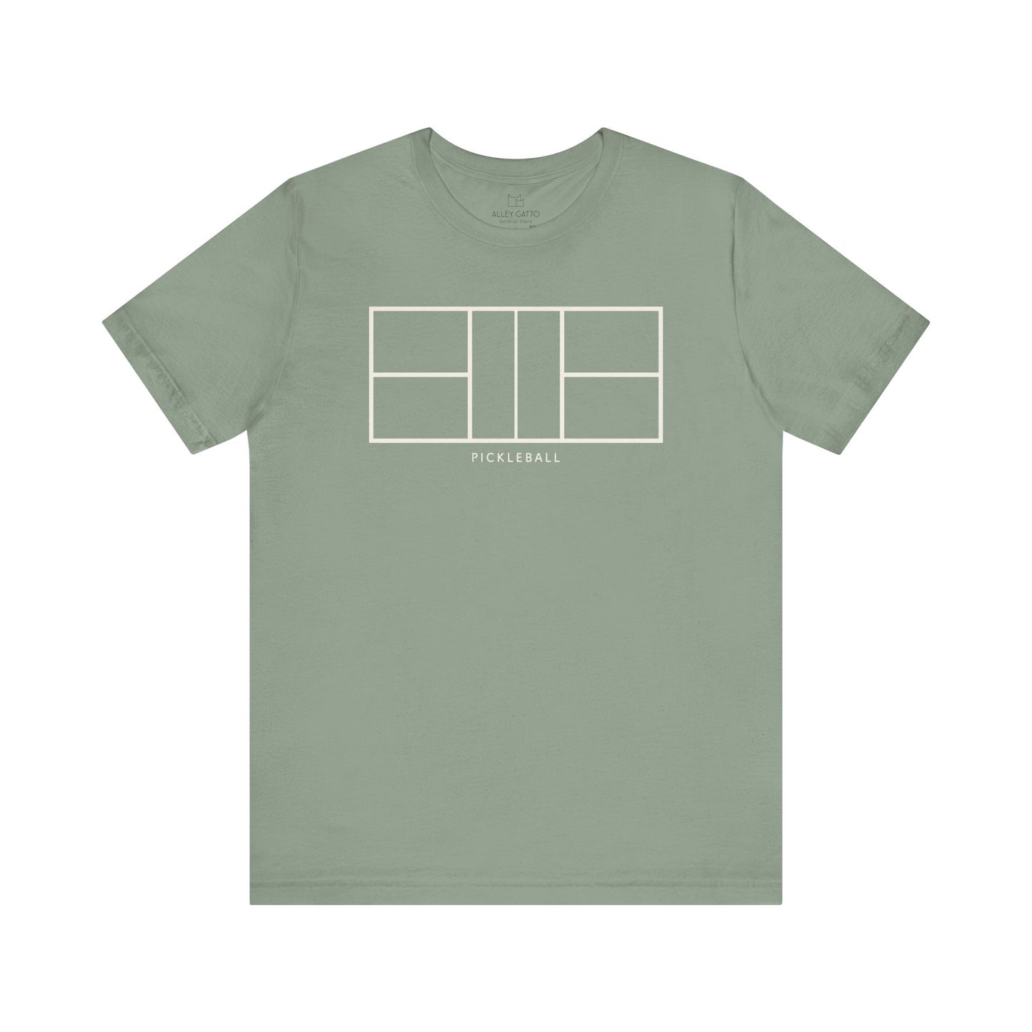 Minimal Pickleball Court T-Shirt