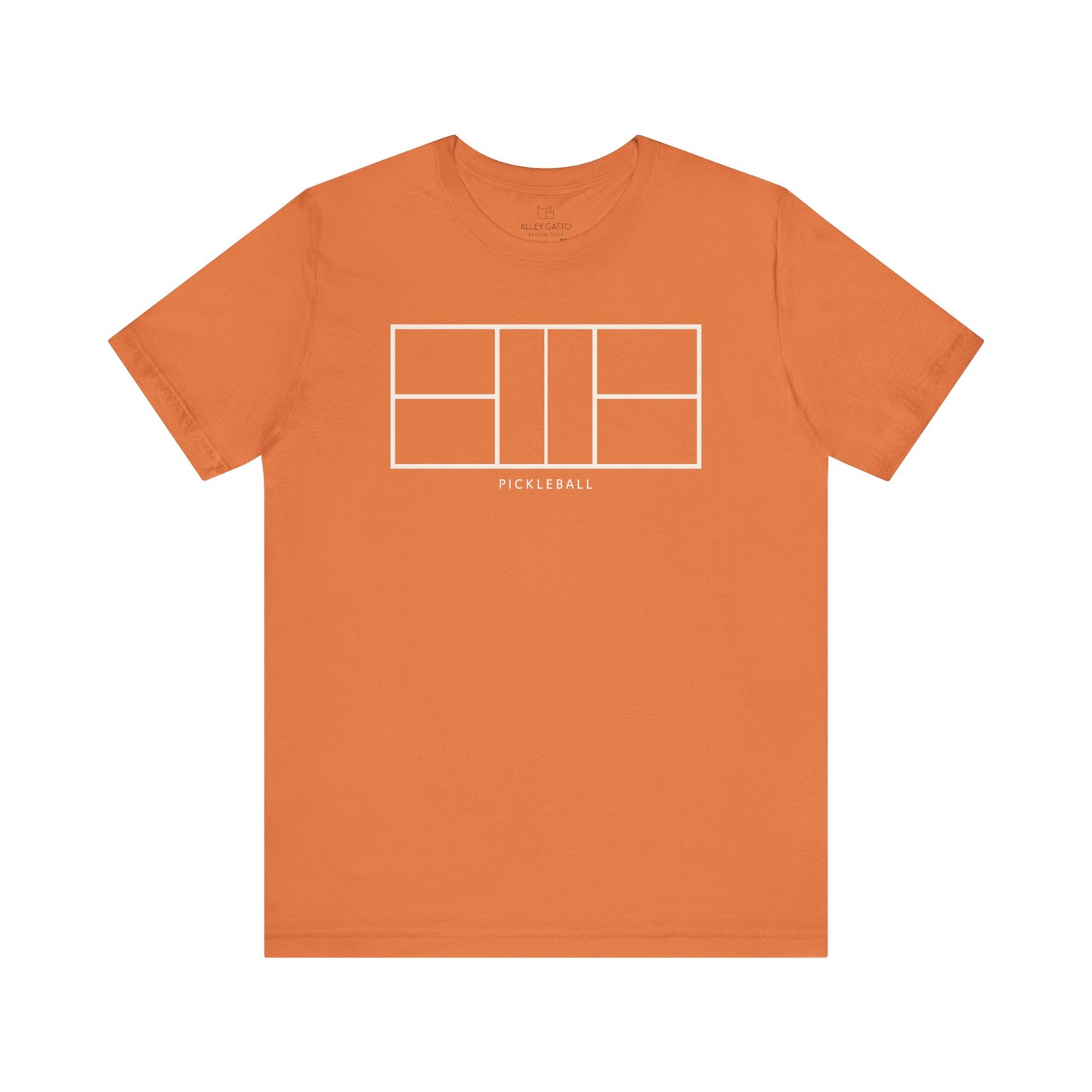 Minimal Pickleball Court T-Shirt