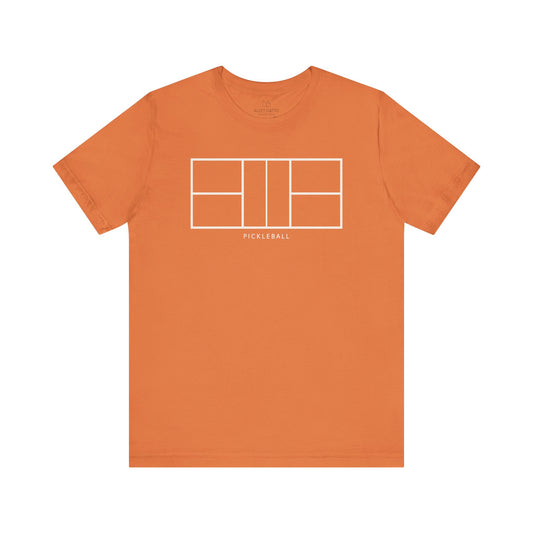 Minimal Pickleball Court T-Shirt