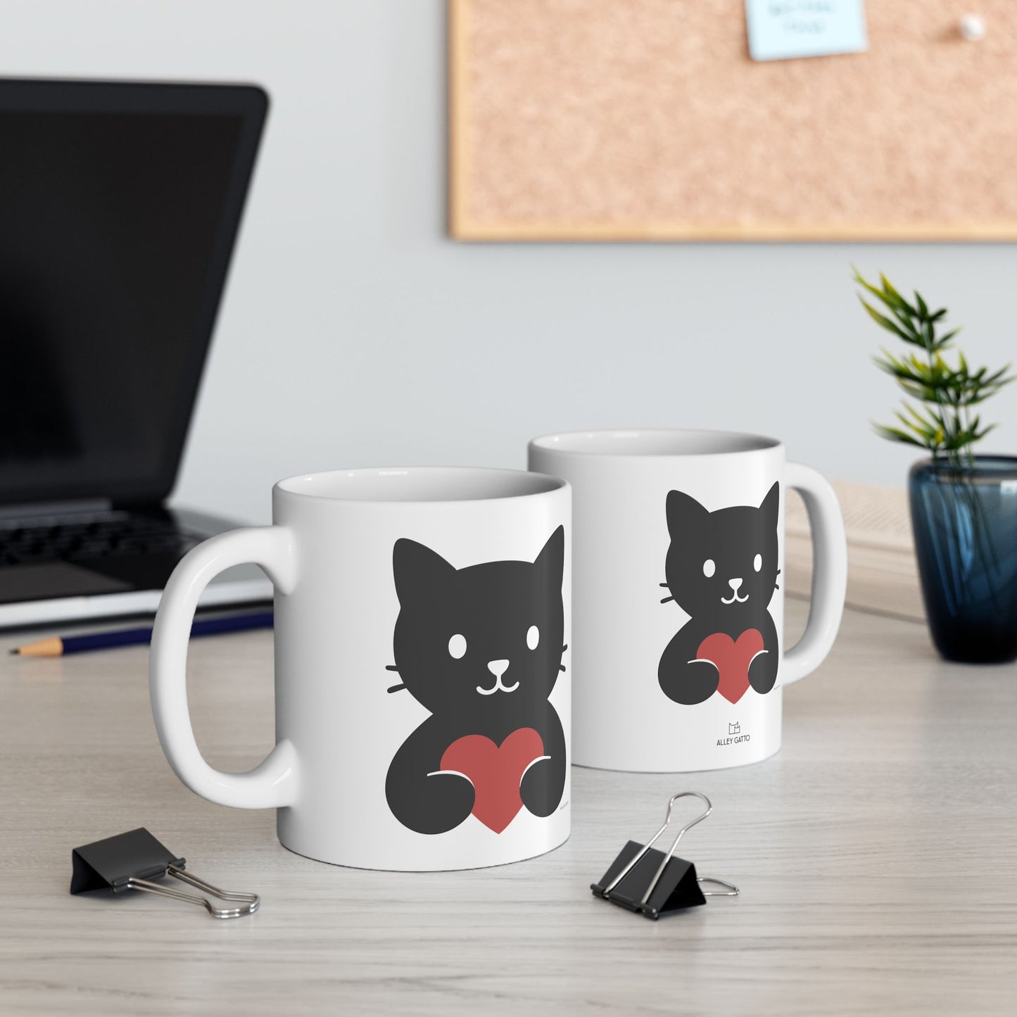 Cat Heart Mug