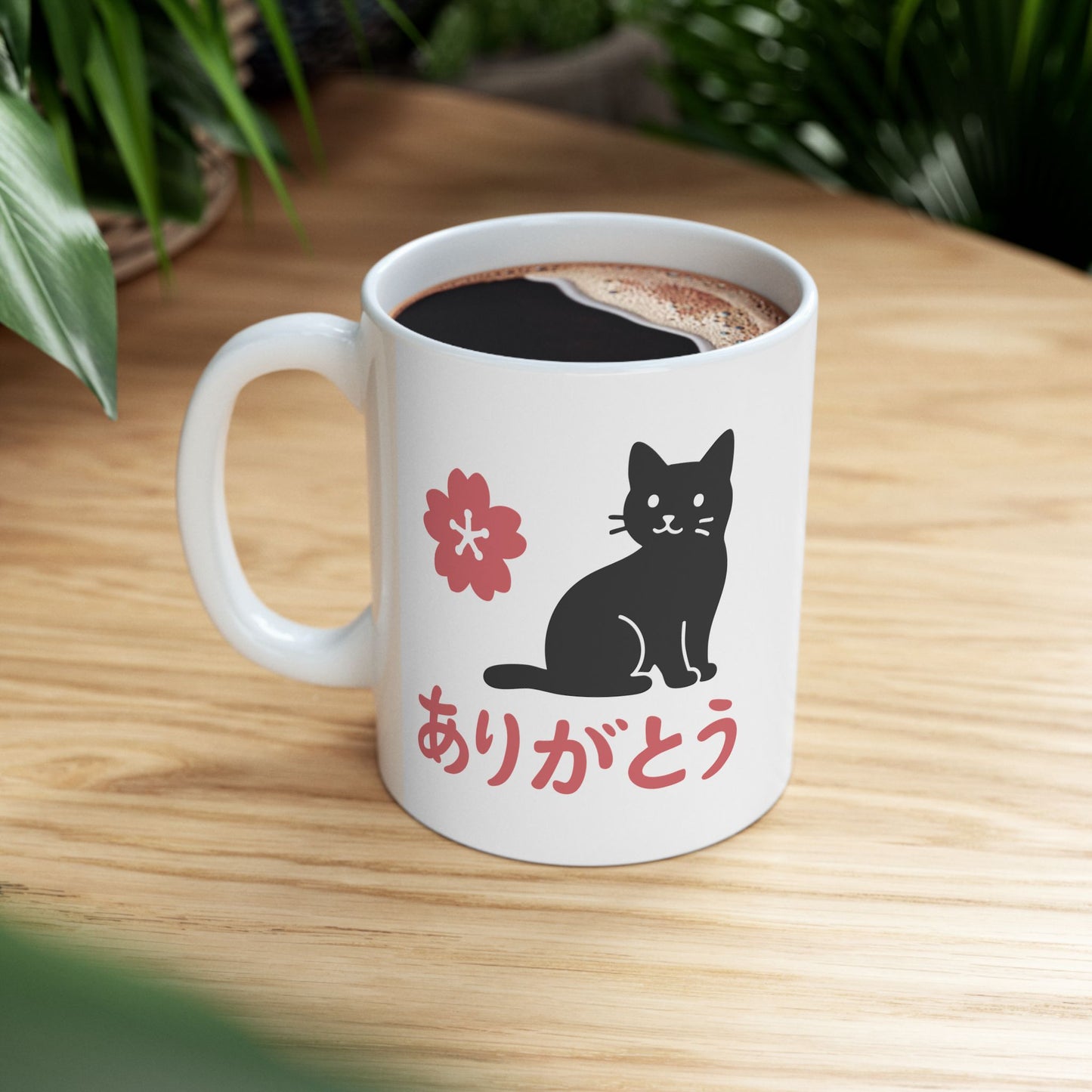 Arigato Cat Mug