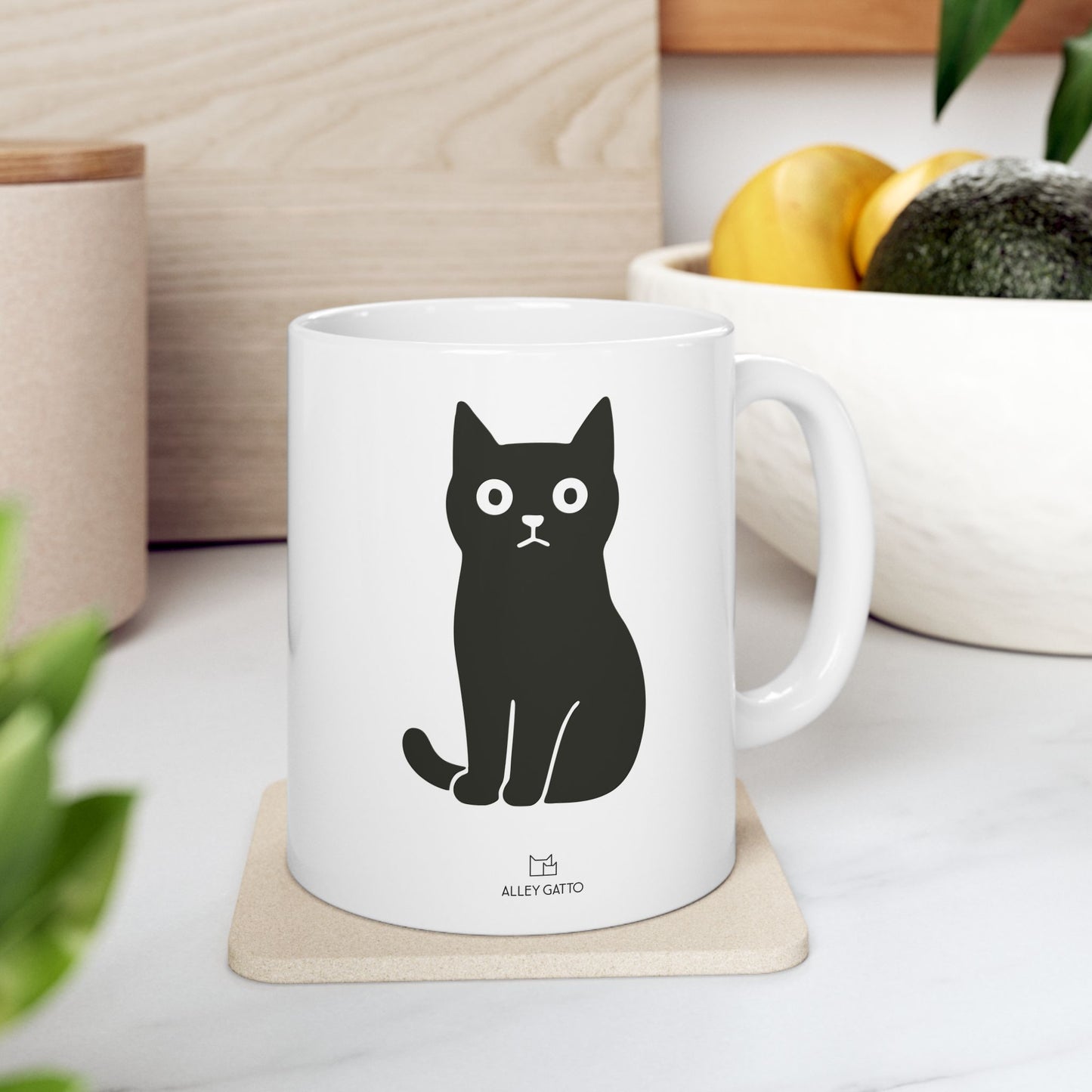 Alley Gatto Black Cat Mug