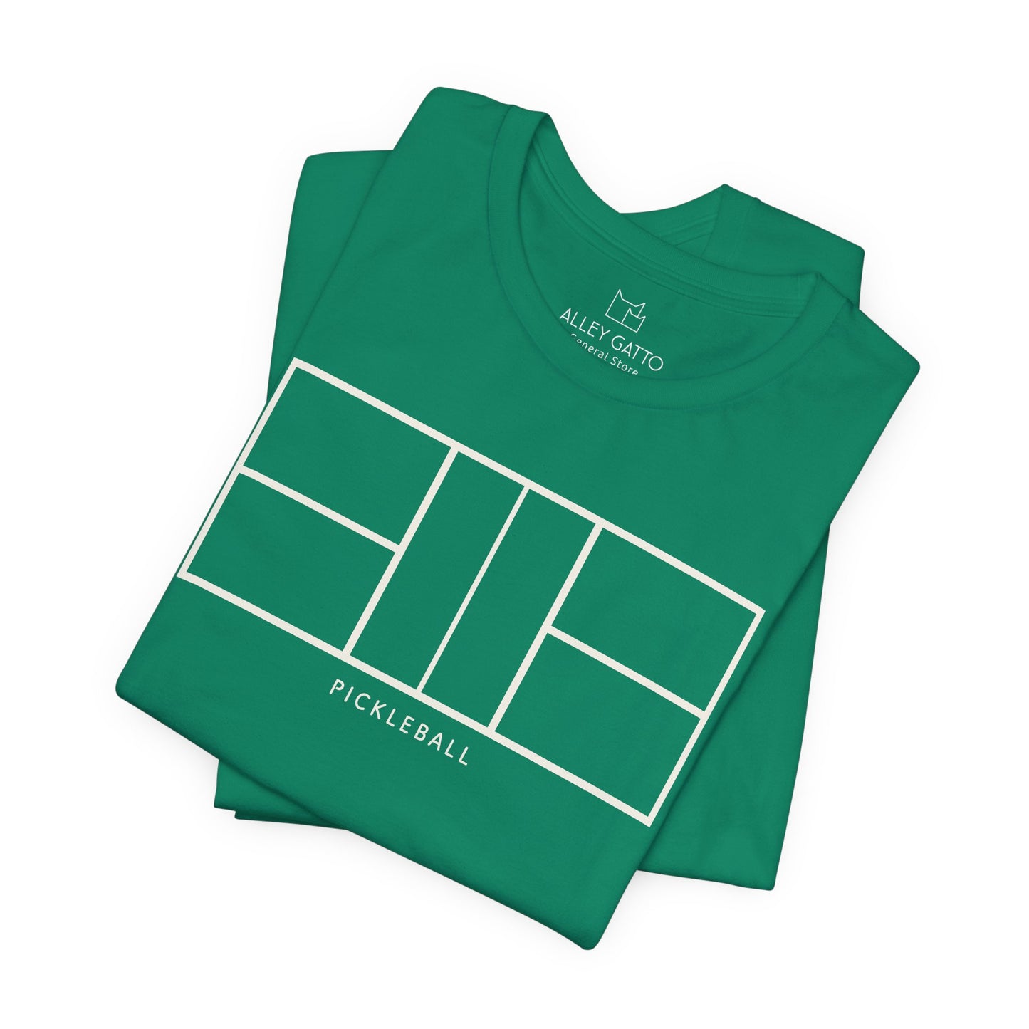 Minimal Pickleball Court T-Shirt