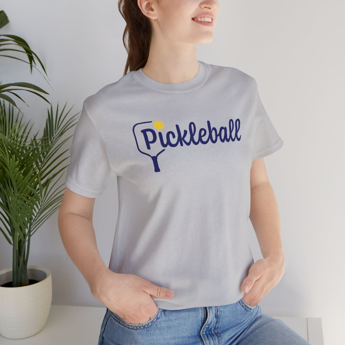 Pickleball Paddle Script Logo T-Shirt