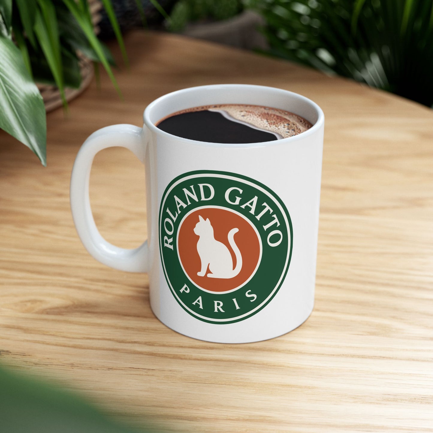 Roland Gatto Paris Cat Tennis Mug