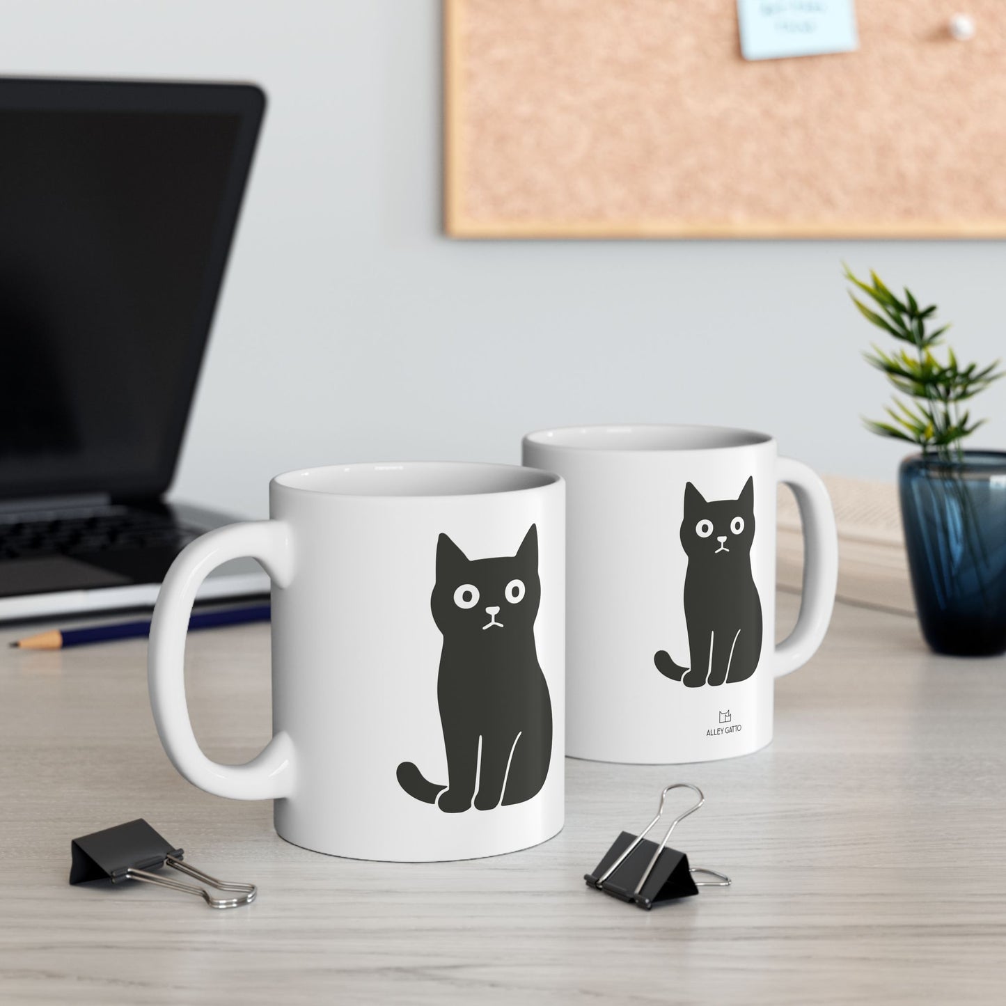 Alley Gatto Black Cat Mug