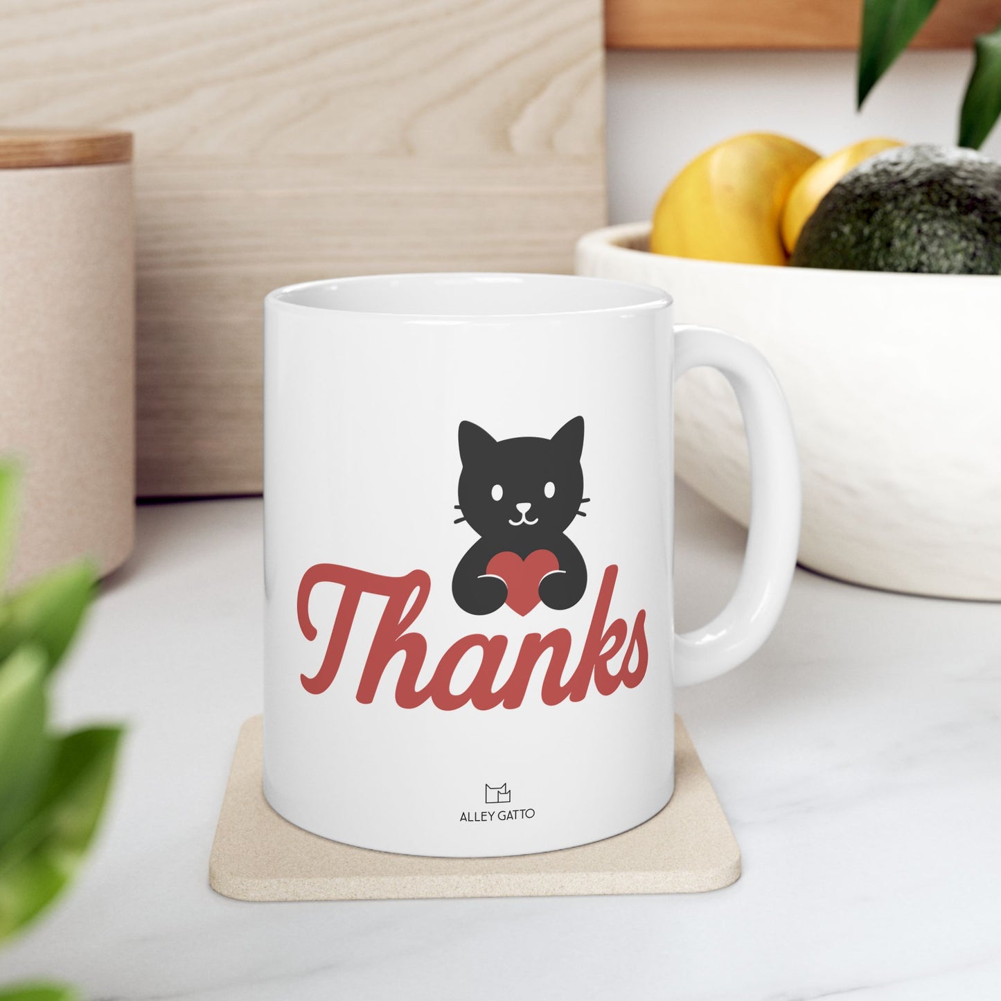 Thanks Cat Mug