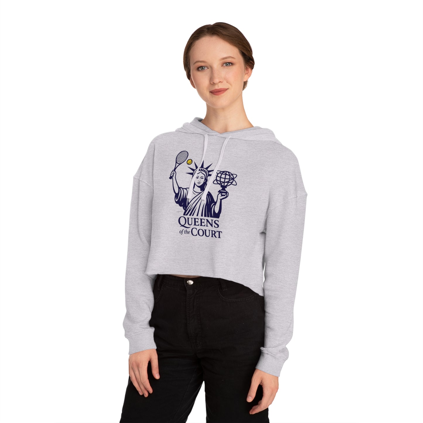 Queens of the Court Cropped Hoodie
