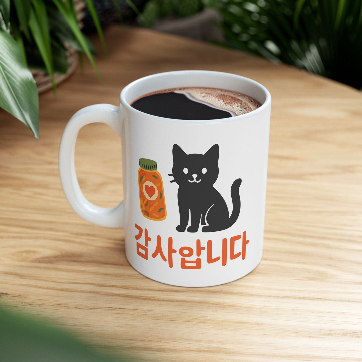 Gamsahamnida Cat Mug