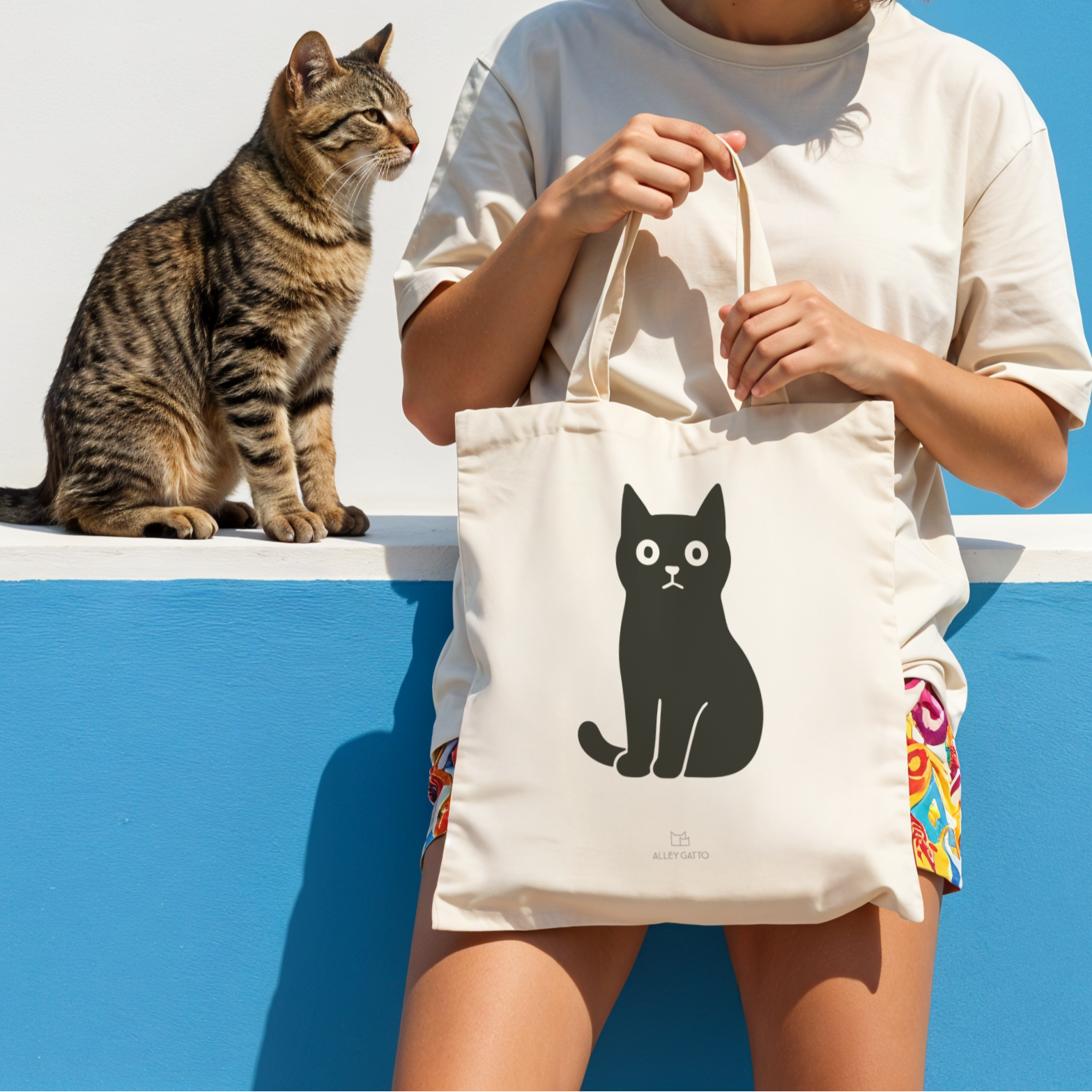 Black Cat Design Cotton Canvas Tote Large Capacity Shopping Bag Burgundy Retro Lettering Natural Color Heavy Duty Construction Comfortable Shoulder Handles Daily Use Essential Practical Market Bag Cat Lover Gift Idea Sustainable Shopping