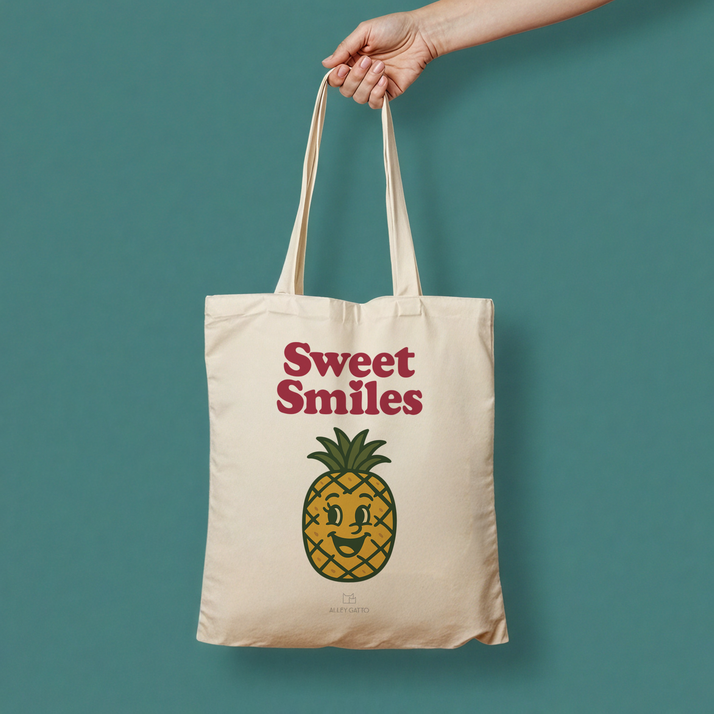 Sweet Smiles Tote - Pineapple