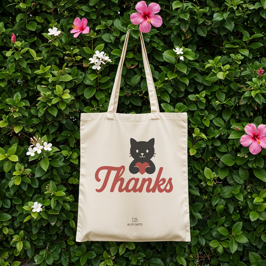 Cat Tote Bag Perfect Gift For Mom Cotton Canvas Shopping Bag Black Cat Heart Design Heavy Duty Market Carrier Reusable Grocery Bag Large Capacity Storage Durable Shoulder Straps Natural Canvas Color Eco Friendly Shopping Essential Beautiful